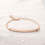 Colette Bar And Birthstone Personalised Bracelet, thumbnail 2 of 12