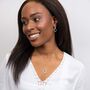 Large Sterling Silver Linked Hoop Earrings, thumbnail 5 of 6