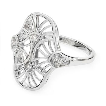 Art Deco Oval Ring, 2 of 5