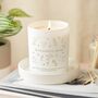 Personalised Mother's Day Candle Gift Set White Soy Wax, thumbnail 2 of 9