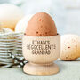 Personalised Wooden Egg Cup, thumbnail 2 of 6