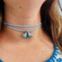 Moth Glitter Charm Necklace / Nature Inspired Gift / Forest Lover Gift / Cute Nature Accessories, thumbnail 1 of 9