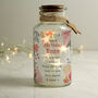 Personalised Floral LED Glass Jar Light, thumbnail 3 of 6