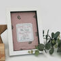 Framed Gift With Birth Details Embroidered Baby Gift, thumbnail 5 of 12
