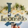 Personalised Name Sign For Kids Wall Initial Door Sign, thumbnail 11 of 12