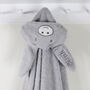 Personalised Hooded Baby Bath Towel Donkey, thumbnail 3 of 5