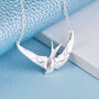 Personalised Sterling Silver Swallow Necklace, thumbnail 2 of 9