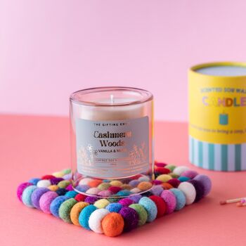 Cashmere Woods, Vanilla And Musk Soy Wax Candle, 5 of 6
