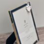 Isaac Jacobs Navy And Gold Tone Photo Frame, Eight X Ten, thumbnail 3 of 3