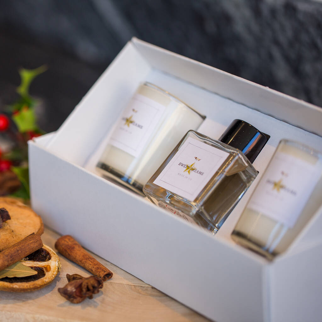 Natural Reed Diffuser And Votive Candle Gift Set By Ollie & Co