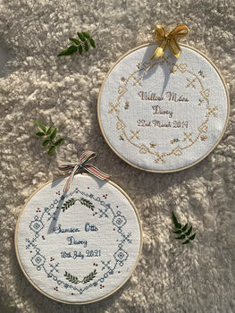 Embroidered Name Hoop Floral, 7 of 7