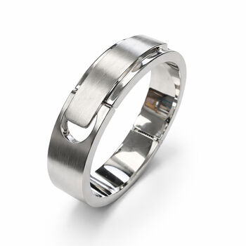 Art Deco Sterling Silver Statement Bangle, 2 of 8