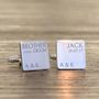Personalised Wedding Role Silver Cufflinks, thumbnail 12 of 12