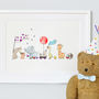 Personalised Children's Animals On Parade Nursery Print, thumbnail 1 of 12