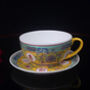 Munshou Handpainted Coffee Cup And Saucer, thumbnail 1 of 5