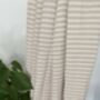 Cream Striped Design Cotton Bedspread, thumbnail 8 of 8