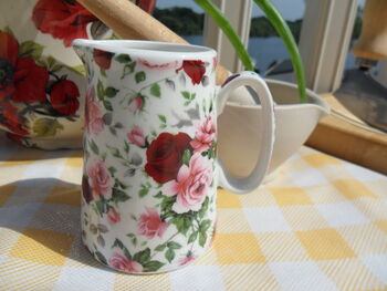 Cream Jug In Ditsy Summertime Rose Chintz Design, 8 of 8