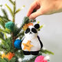 Personalised Panda Christmas Tree Ornament, thumbnail 1 of 4