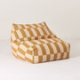 Vibes Armchair Beanbag Mustard And Sand Tiles, thumbnail 1 of 4