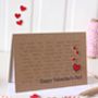 Personalised Valentine's Day Card With Love Hearts, thumbnail 3 of 3