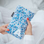Blue Liberty Cute Personalised Hot Water Bottle, thumbnail 1 of 5