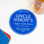 Personalised Blue Plaque Coaster For Uncle, thumbnail 2 of 5