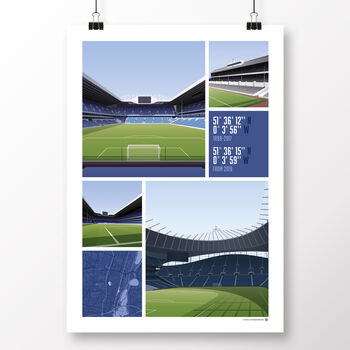 Tottenham Views Of White Hart Lane Poster, 2 of 6