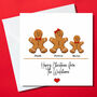 Personalised Gingerbread Family Christmas Cards, thumbnail 3 of 5