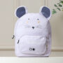 Personalised Trixie Mouse Backpack For Nursery, School, Holiday, thumbnail 3 of 11