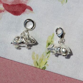 Hamster Charm Sterling Silver, 2 of 6