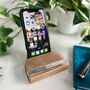 Personalised Beech Wood Phone Stand, thumbnail 10 of 10