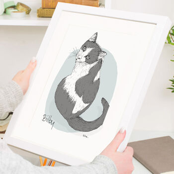 Personalised Hand Drawn Cat Sketch, 4 of 10