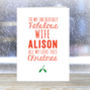 Personalised Fabulous Wife Christmas Card, thumbnail 1 of 1