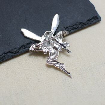 Sterling Silver And Shell Fairy Brooch, 3 of 3