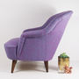 The New Pinta Armchair In Bute Purple Tweed, thumbnail 3 of 6