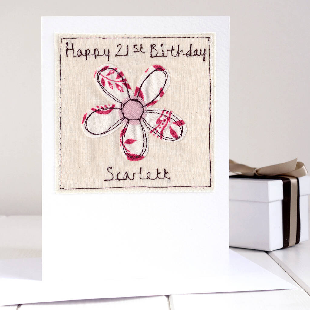 Personalised Flower Birthday Card For Her, 1 of 12