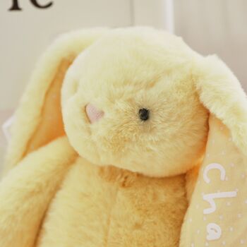 Personalised Easter Yellow Bunny Soft Toy, 3 of 5