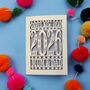 Personalised 2026 Papercut Happy New Year Card, thumbnail 6 of 8