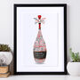 Personalised Ruby Anniversary Champagne Word Art, thumbnail 1 of 9