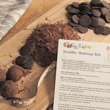 Dark Chocolate Truffle Making Kit, 2 of 4
