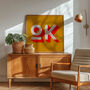 Ok Typography Poster, Typography Print, Trendy Art, thumbnail 8 of 9