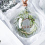 Wreath Personalised Glass Bauble, thumbnail 2 of 5
