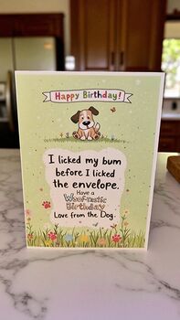 Funny Cat Or Dog Birthday Card Pet Greeting Card, 3 of 8