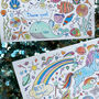 Kids Under The Sea Themed Colouring Postcards, thumbnail 3 of 3