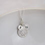 Sterling Silver St Christopher Birthstone Necklace, thumbnail 2 of 5