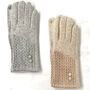 Ladies Soft Cashmere Blend Winter Gloves, thumbnail 2 of 5