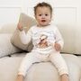Children's Personalised Beige Farm Birthday Pyjamas, thumbnail 11 of 12