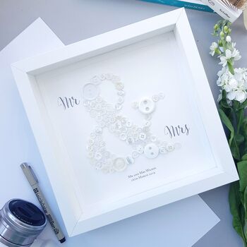 Personalised Wedding Gift | Mr And Mrs Wedding Present, 2 of 3