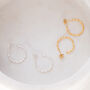 Silver Faceted Hoop Earrings, thumbnail 1 of 7