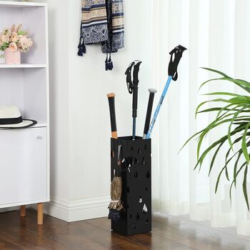 Metal Umbrella Stand Square Holder Rack, 3 of 7